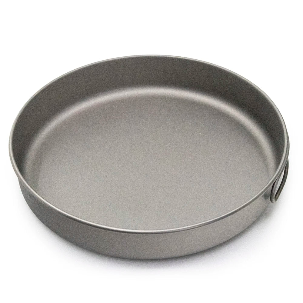 Pure Titanium Ultralight Camping Frying Pan