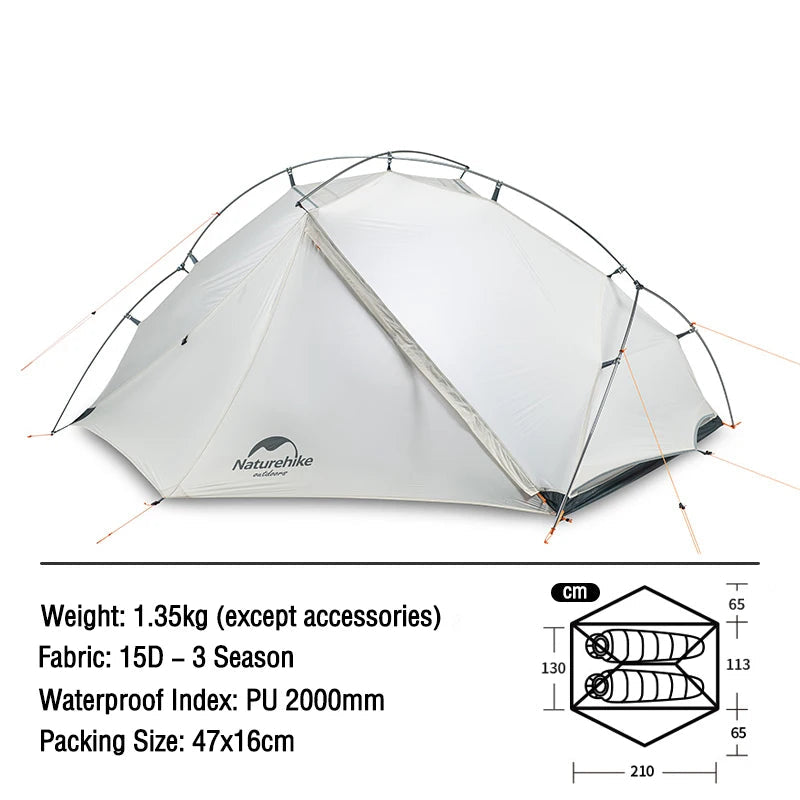 Ultralight Tunnel Tent for Solo Backpacking