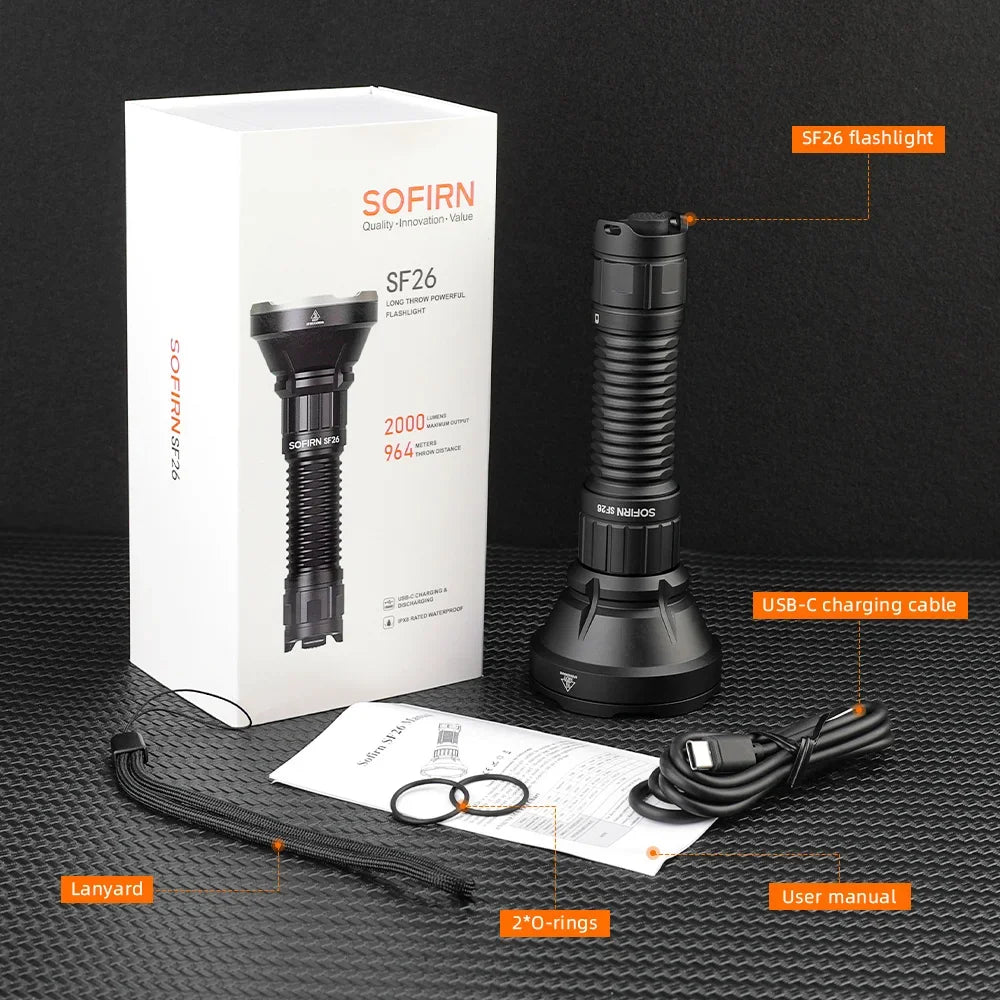 Extreme Long-Range Tactical Flashlight