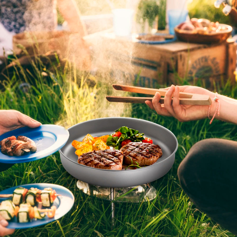 Pure Titanium Ultralight Camping Frying Pan