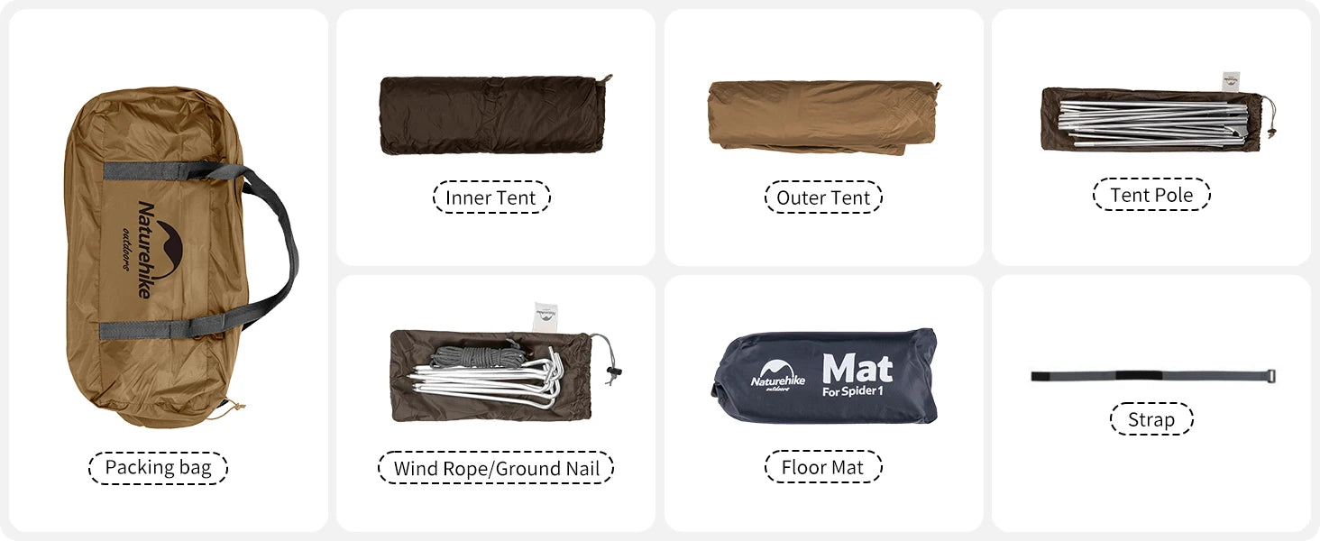 Ultralight Backpacking Tent for 1-2 Persons