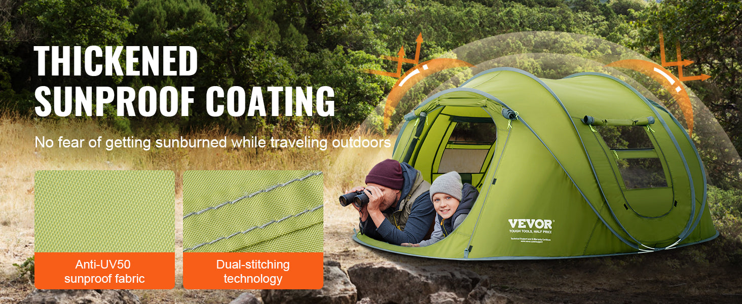 Instant Pop-Up Tent for 3-4 People