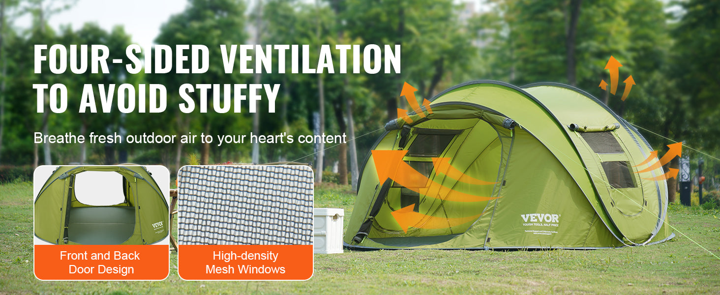 Instant Pop-Up Tent for 3-4 People