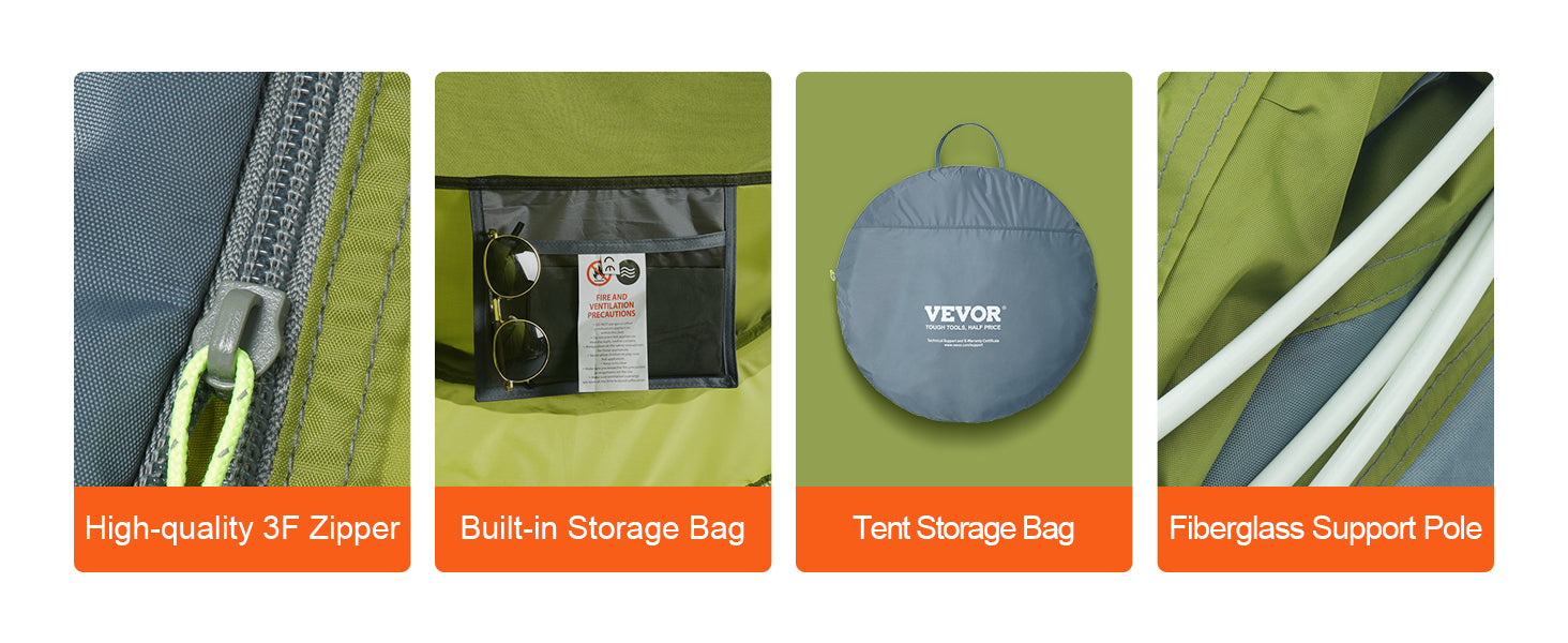 Instant Pop-Up Tent for 3-4 People